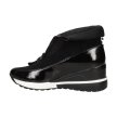 Czarne botki damskie, sneakersy na zimę na koturnie VINCEZA 10837