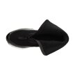 Czarne botki damskie, sneakersy na zimę na koturnie VINCEZA 10837