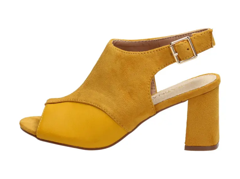 Żółte sandały damskie Sabatina Dm19-40
