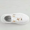 Białe skórzane sneakersy damskie na platformie Filippo Dp6382/24