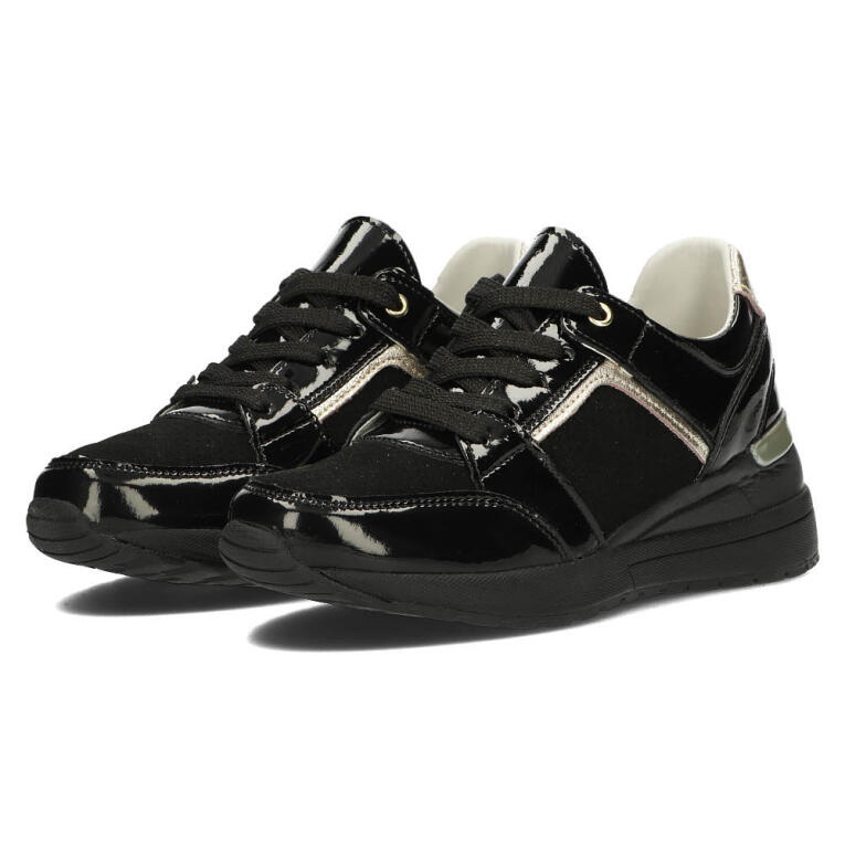 Czarne skórzane sneakersy damskie FILIPPO DP2003/22