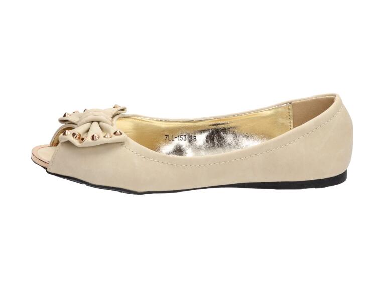 Baleriny damskie Rogodziński 153 Cream
