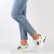 Białe skórzane sneakersy damskie na koturnie S.BARSKI 22477
