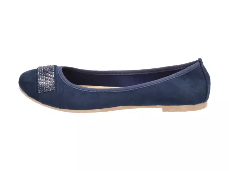 Granatowe baleriny damskie, buty Sabatina 103