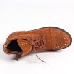Camelowe botki damskie na traperze SABATINA DM21-57 CA