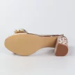ROSE silikonowe sandały damskie na słupku z ozdobą, transparentne DiA 1037-17