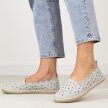 Szare espadryle damskie, półbuty Potocki 16008
