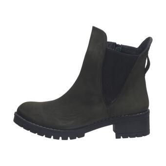 Skórzane botki damskie na obcasie zimowe T.Sokolski 2617-2 Khaki