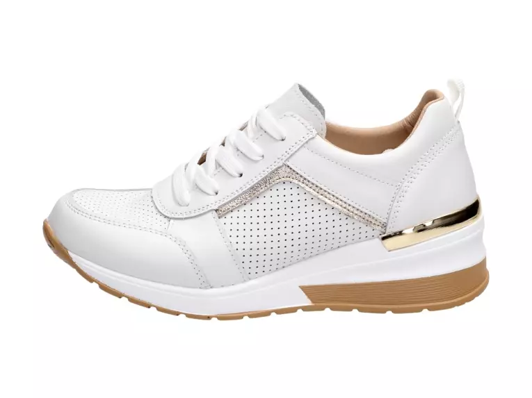 Białe sneakersy damskie VINCEZA 8705 SKÓRA