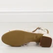 Beżowe lak sandały damskie na obcasie Sergio Leone sk880