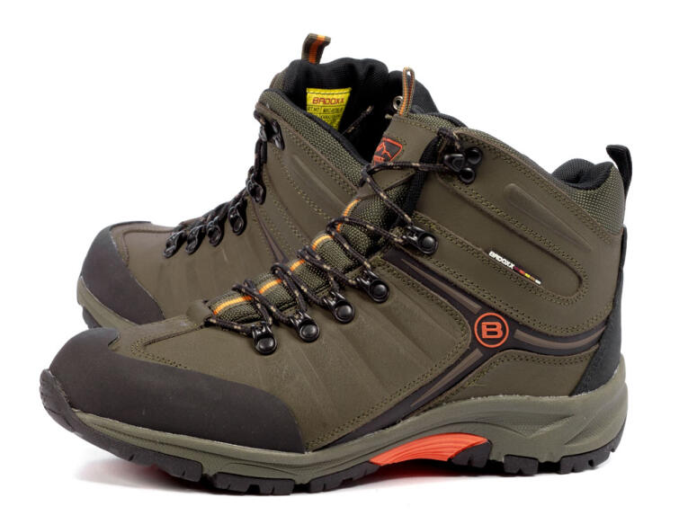 Śniegowce męskie Badoxx 6536 Skóra Khaki