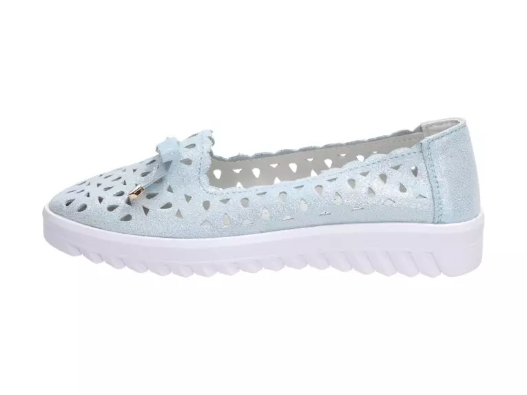 Niebieskie półbuty damskie S.Barski 71515