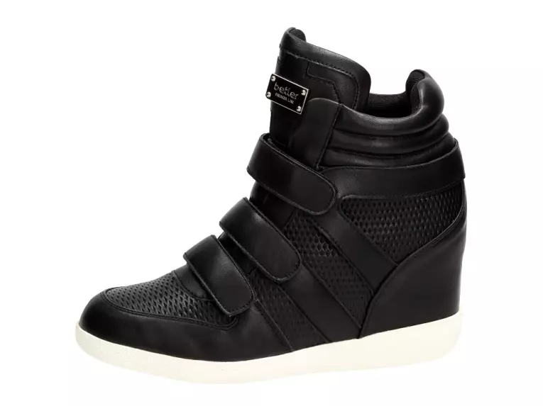 Czarne sneakersy damskie, botki Betler Jt35-1
