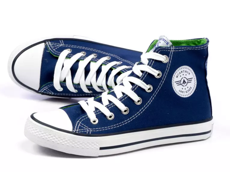 -50%Markowe trampki granatowe McArthur S13it02