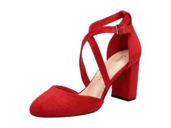 Czerwone sandały damskie SERGIO LEONE SK863 MI