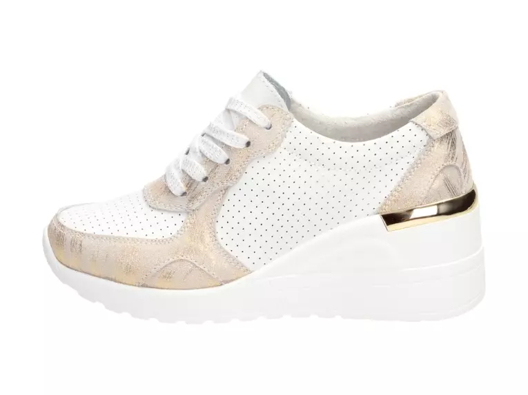 Białe sneakersy damskie S.BARSKI 92105 GL