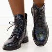 Czarne skórzane botki damskie DiA 52-962