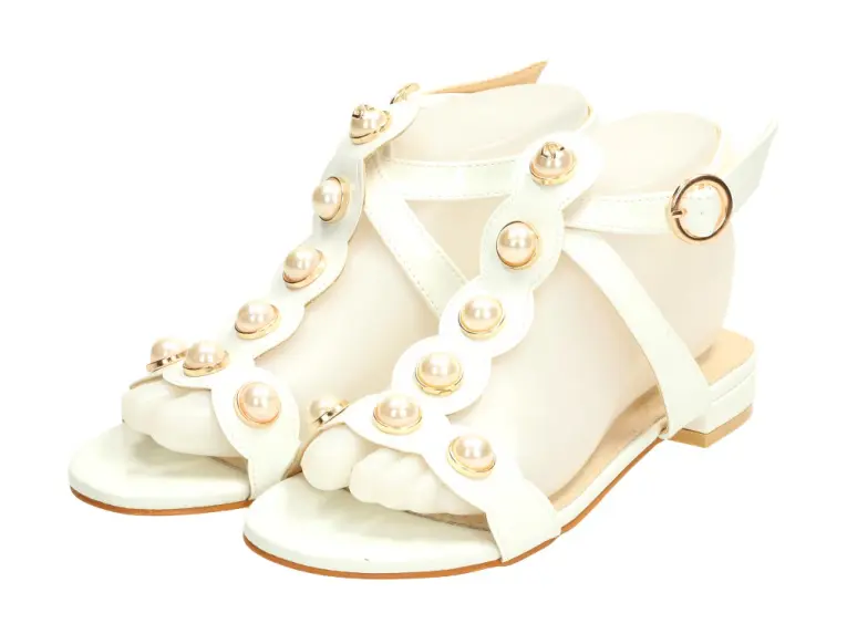 Białe sandały, buty damskie Vices 3093-41