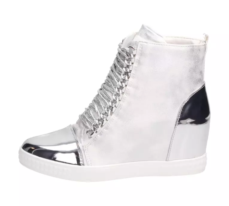 Srebrne sneakersy, buty damskie Vices 1123-41