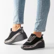 Sneakersy damskie S.BARSKI 94495 BK/BK SKÓRA