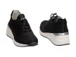 Czarne sneakersy damskie VINCEZA 8702 SKÓRA
