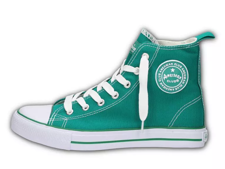 Zielone trampki damskie American Club 9120
