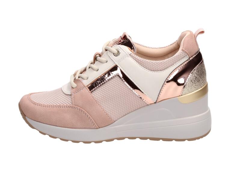 Różowe sneakersy półbuty damskie VINCEZA 10606