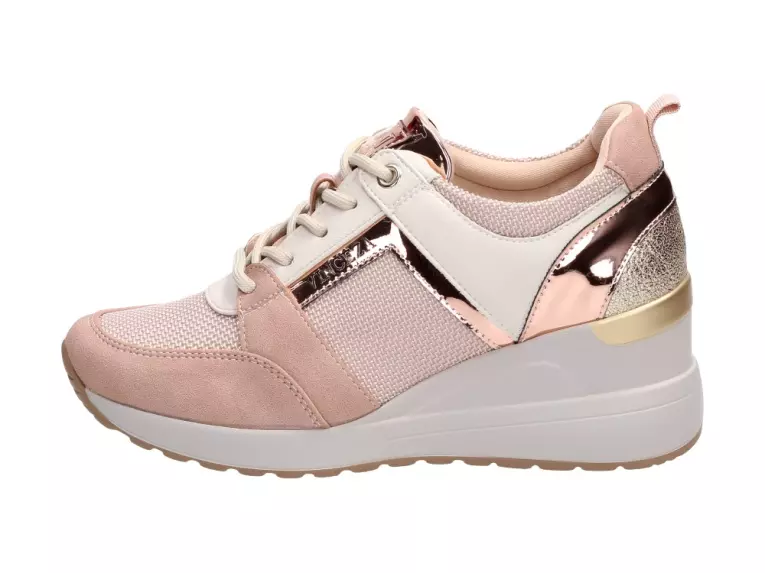 Różowe sneakersy półbuty damskie VINCEZA 10606