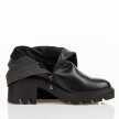 Czarne kozaki damskie na obcasie Potocki 12533
