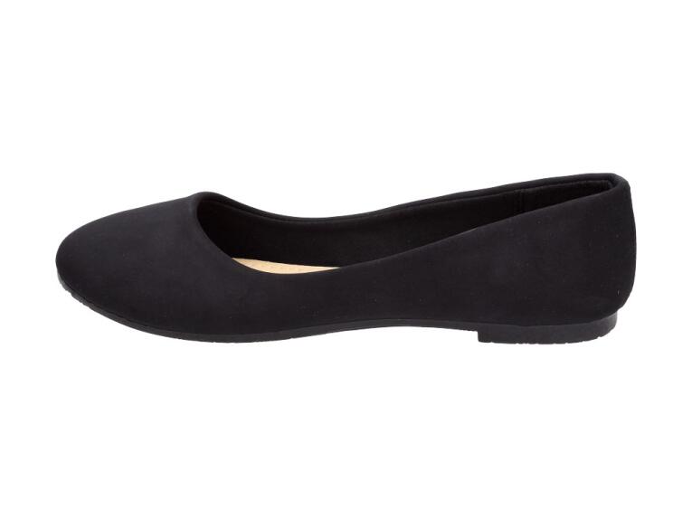 Czarne baleriny, buty damskie Sabatina 100n