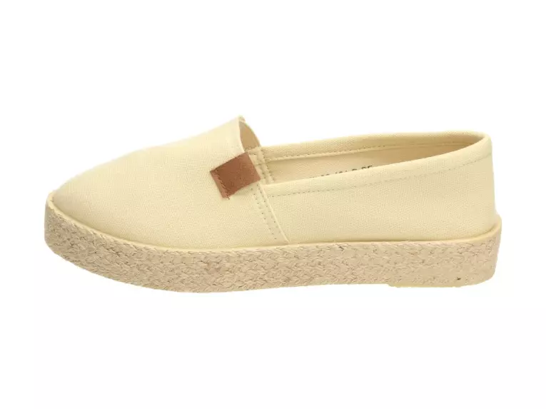 Beżowe espadryle damskie Wishot 32-181