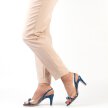 Granatowe silikonowe sandały damskie na szpilce, transparentne SABATINA 1014-21