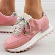 Różowe sneakersy damskie na platformie Potocki 16311