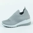 Szare sneakersy, sportowe buty damskie McKeylor 13544