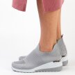 Szare sneakersy, sportowe buty damskie McKeylor 13544