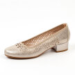 Złote ażurowane czółenka damskie M.DASZYŃSKI SA200-3 OBCAS