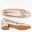 Złote ażurowane czółenka damskie M.DASZYŃSKI SA200-3 OBCAS