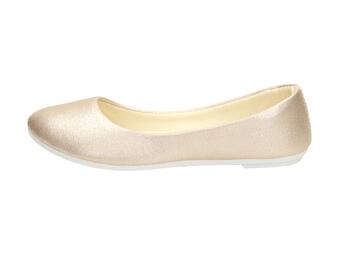 Beżowe baleriny, buty damskie Vinceza 13516