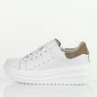 Białe skórzane sneakersy damskie na platformie Filippo Dp6739/25