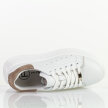 Białe skórzane sneakersy damskie na platformie Filippo Dp6739/25