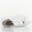Białe skórzane sneakersy damskie na platformie Filippo Dp6739/25