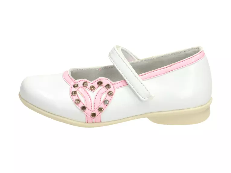 Balerinki, buty dziecięce Wojtyłko 3308 Biały