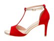 Czerwone sandały damskie S.BARSKI 280-58
