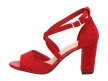 Czerwone sandały damskie SERGIO LEONE SK865 M