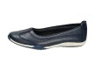 Niebieskie baleriny buty M.Daszyński 863 Skóra