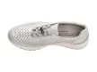 Srebrne sneakersy damskie VINCEZA 8702 SKÓRA