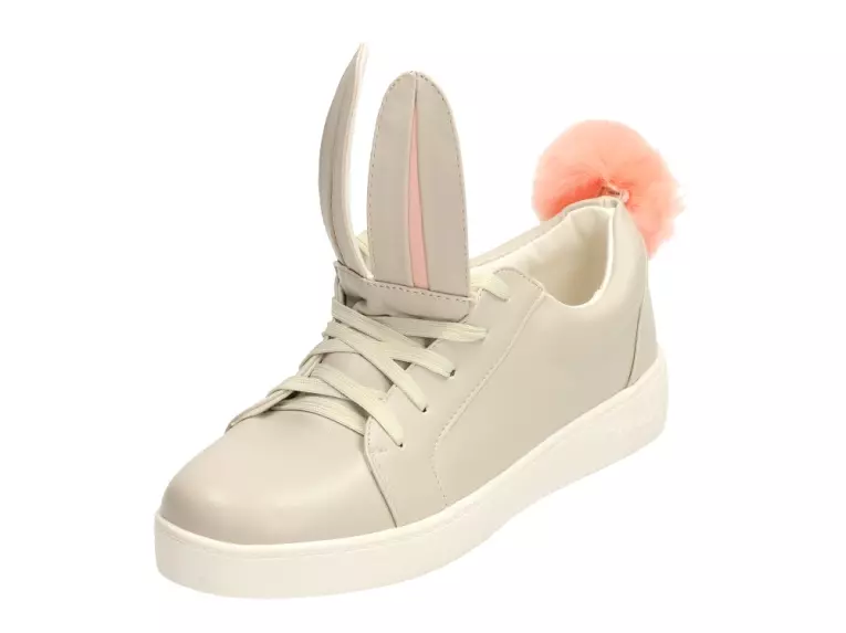 Szare buty damskie Vices 7117-5 Króliczek