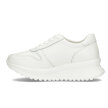 Białe skórzane sneakersy damskie FILIPPO DP3547/22 PLATFORMA WH