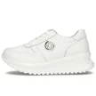 Białe skórzane sneakersy damskie FILIPPO DP3547/22 PLATFORMA WH