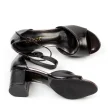Czarne sandały damskie VINCEZA 20100 BK PU